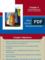 Management's Social and Ethical Responsibilities: (Lecture Outline and Line Art Presentation)