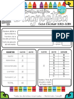 4°? Examen Diagnóstico y Respuestas Zany 23-24