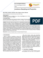 Comparison of Convenience Sampling and P