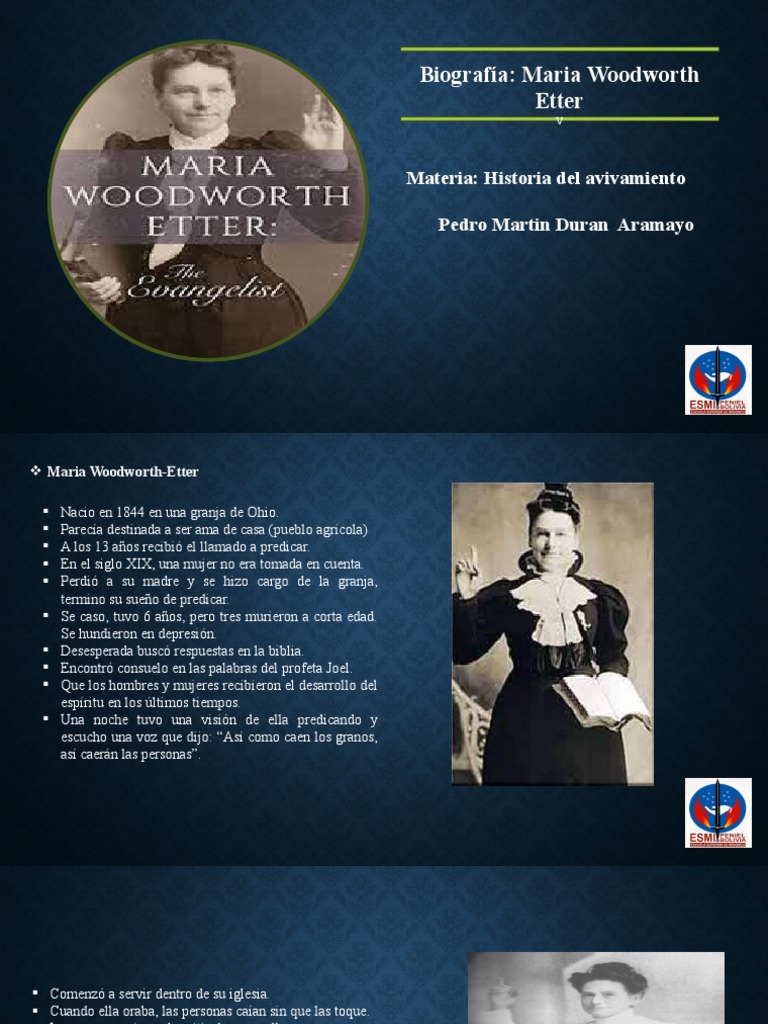Biografía Maria Woodworth Etter | PDF