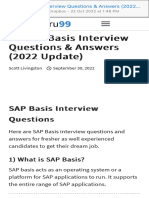 60 SAP Basis Interview Questions & Answers (2022 Update)