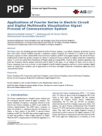 Applications of Fourier Series in Electric Circuit and Digital Multimedia Visualization Signal Process of Communication System