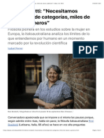 Rosi Braidotti - "Necesitamos Diversidad de Categorías, Miles de Sexos y Géneros" - Ideas - EL PAÍS