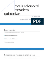 Anastomosis Colorrectal Baja, Alternativas Quirúrgicas
