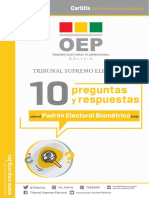 Cartilla Padron Electoral Biometrico 2023