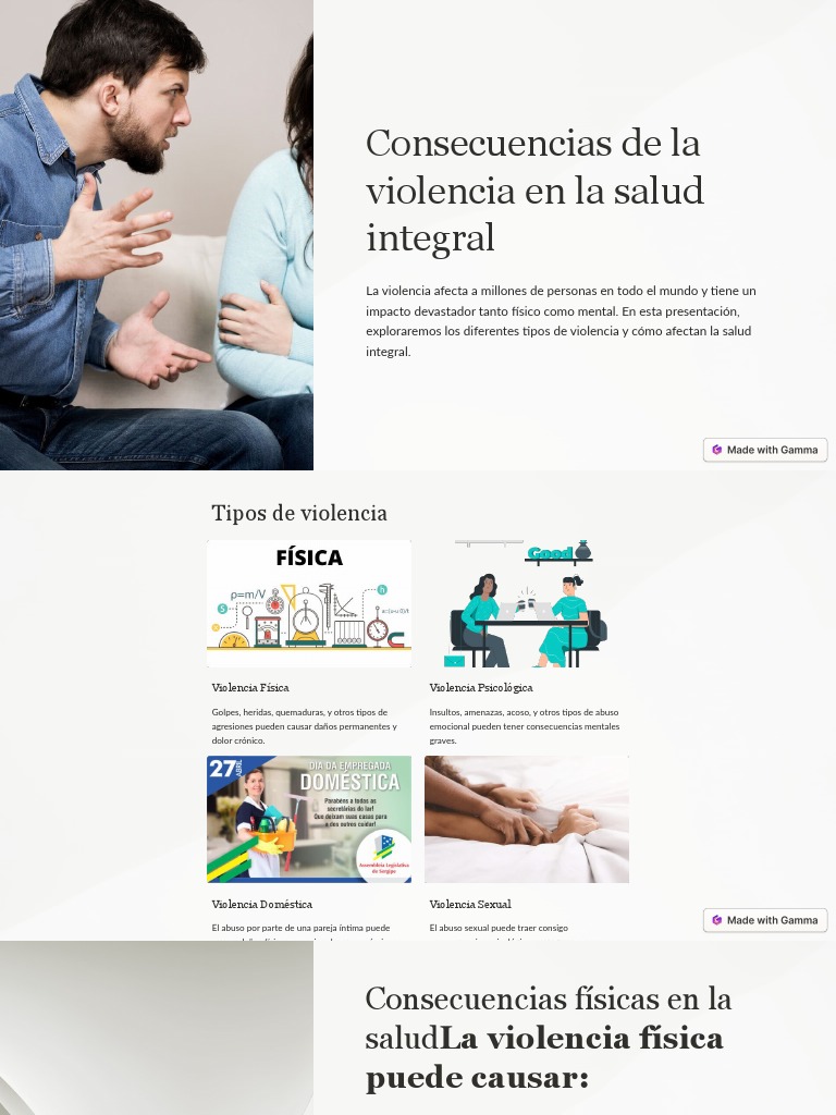 Consecuencias de La Violencia en La Salud Integral | PDF | Violencia ...