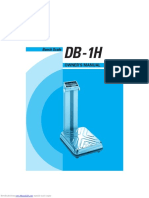 CAS Bench Scale DB-1H Manual