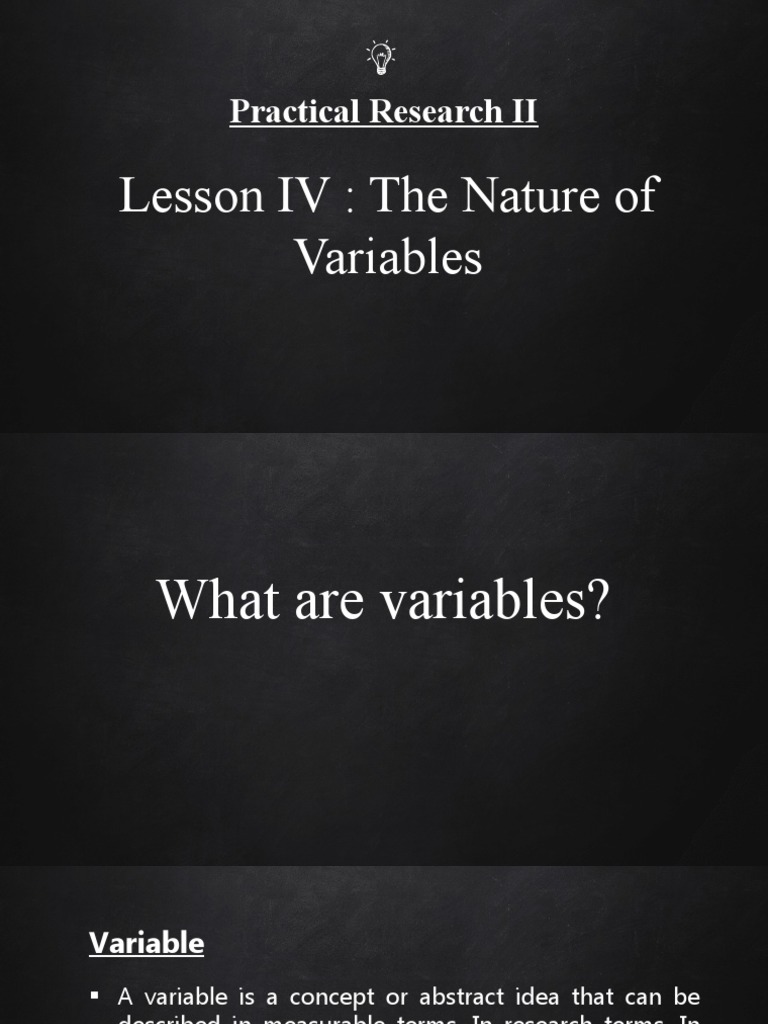 Lesson IV Practical Research II | PDF | Level Of Measurement | Science