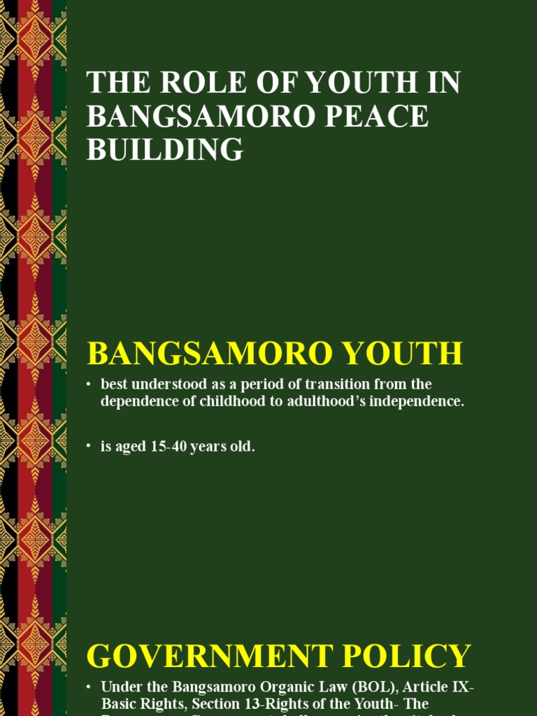 The Role of Youth in | PDF | Peacebuilding | Youth
