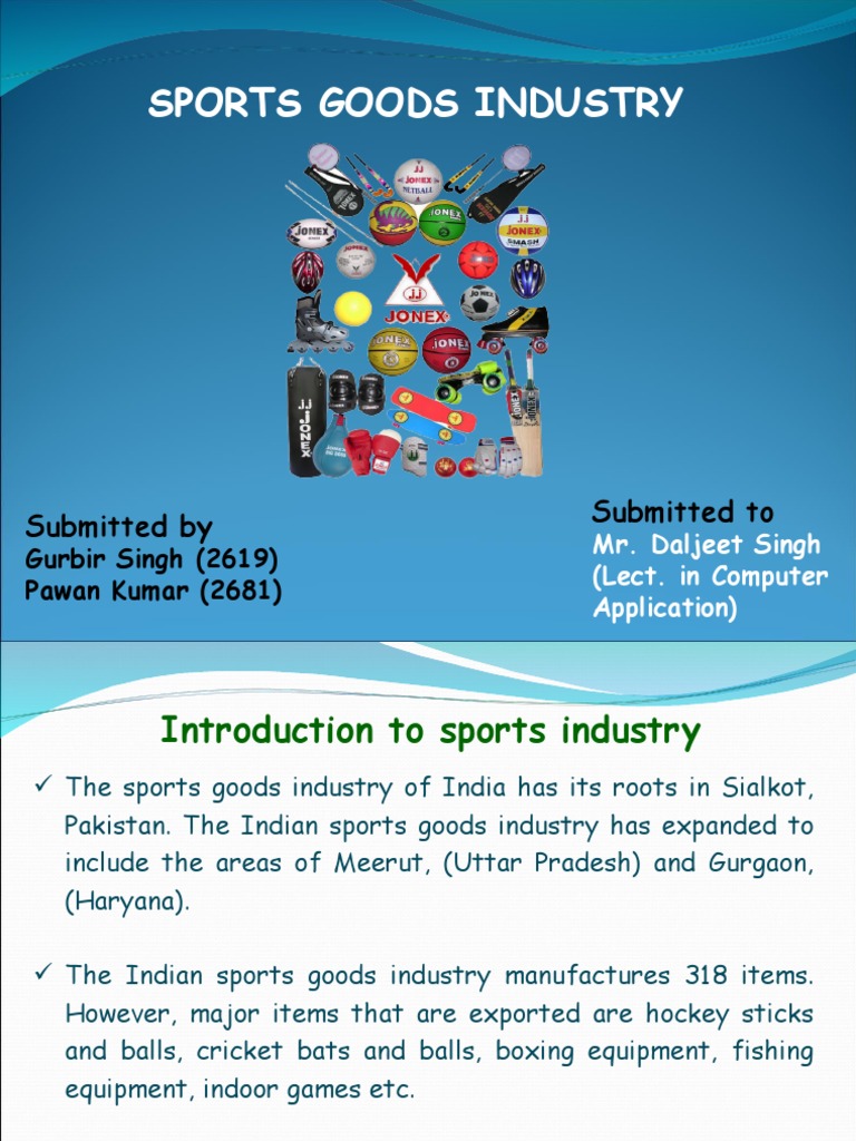 Sports Goods Industry PDF Table (Database) Microsoft Access