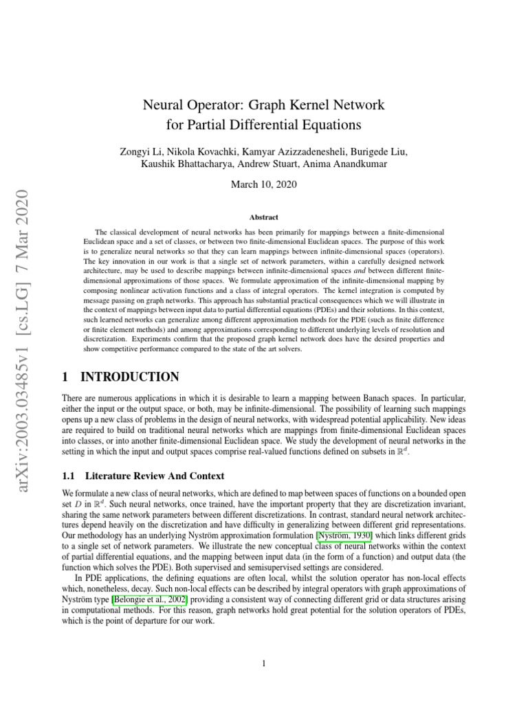 Neural Operator Graph Kernel Network For Partial Differential Equations