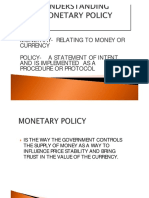 Understanding Monetary Policy
