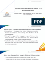 Panduan Teknis Sidang Pleno 1 Muktamar Muhammadiyah