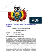 Tribunal Constitucional Plurinacional de Bolivia SC