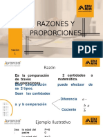 CLASE 1 - Razones y Proporciones