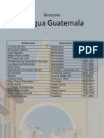Directorio Antigua Guatemala
