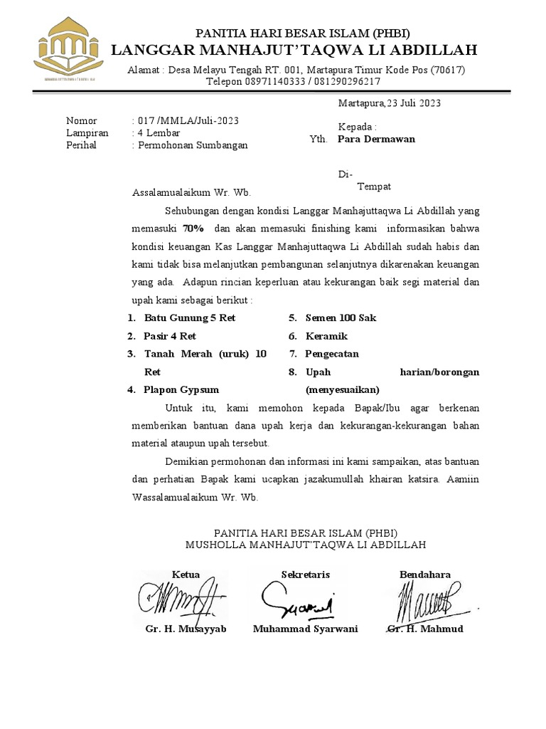 Surat Perbaikan | PDF