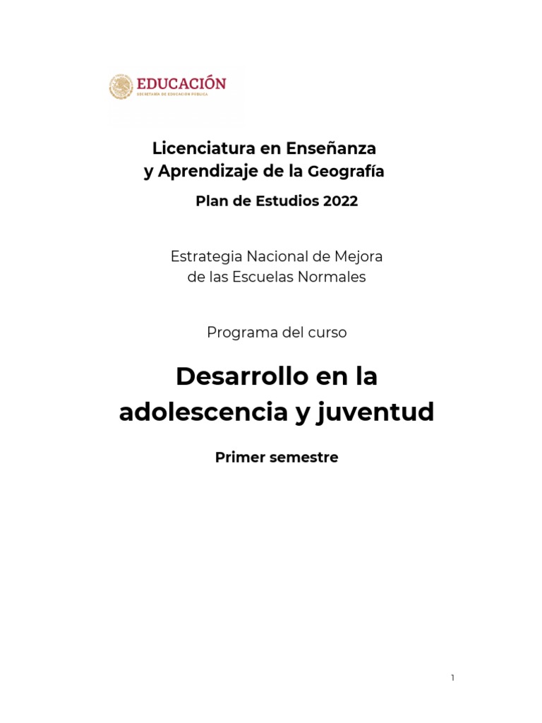 Programa | PDF | Plan de estudios | Evaluación