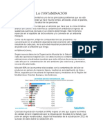 La Contaminación Trabajo