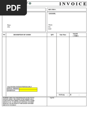 Blank Invoice