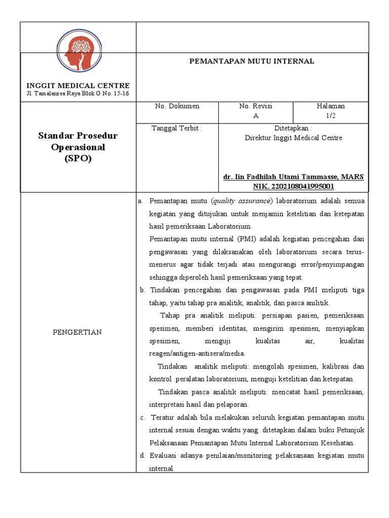 Format SPO IMC | PDF