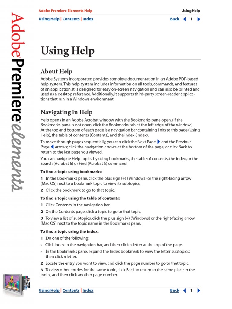 Tutorial - Adobe Premiere Elements | PDF | Tab (Gui) | Videotape