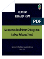 Materi Manajemen Pendekatan Keluarga Dan Aplikasi KS 2018 - Kota Bogor