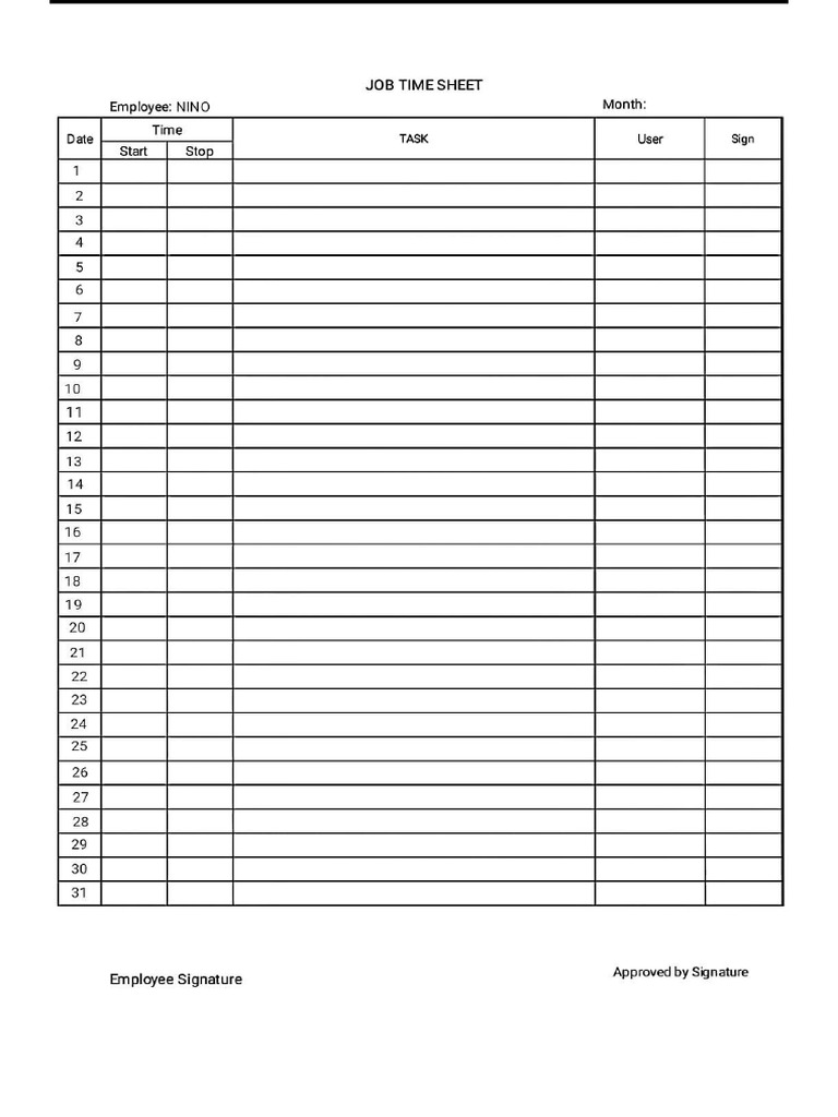 Timesheet Asli | PDF