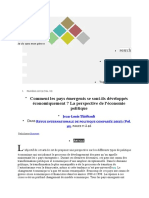 Comment Les Pays Émergents Se Sont-Ils Développés Économiquement ? La Perspective de L'économie Politique