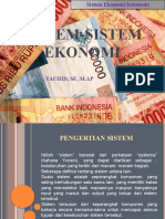 Pertemuan I Konsep Sistem Ekonomi Indonesia