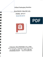 EP-417 Packaging Machine Operation Manual