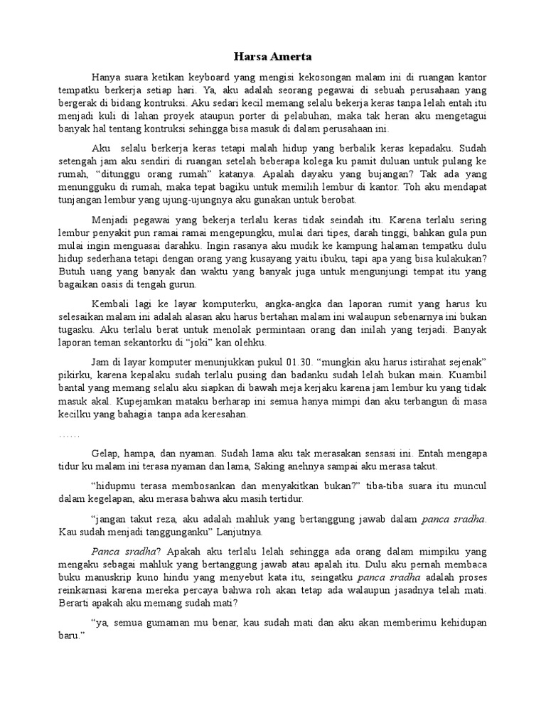 Reinkarnasi Harsa: Kisah Baru Bahagia | PDF