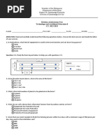 Bulleted DIVISION ACHIEVEMENT TEST SY 2022-2023 TLE 8