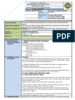 School Grade Level Quarter Learning Area Section and Time Date