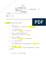 Exam Present Continuous - Simple Present 3