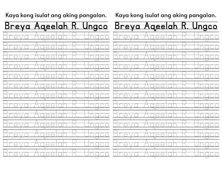 Writing Notebook Name Tracing PDF