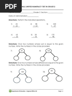 Grade 3 Enhanced Numeracy Test | PDF