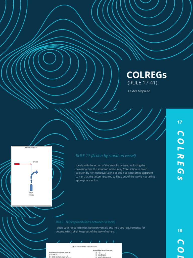 Summary of COLREG Rules 17-41 | PDF | History