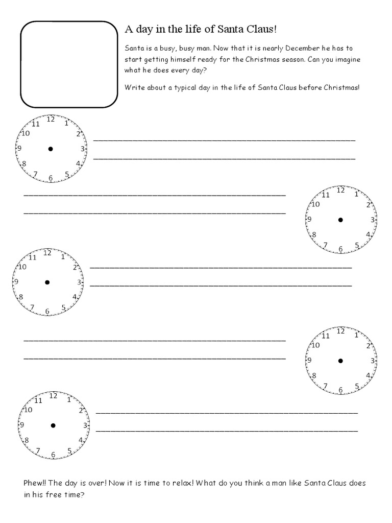 A Day in the Life of Santa Claus | PDF