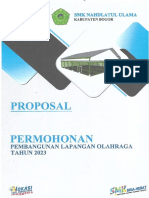 Proposal Permohonan Pembangunan Lapangan Olahraga