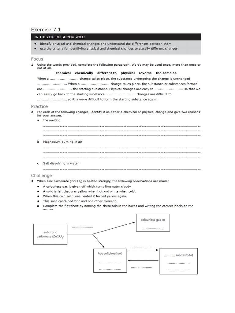Exercise 1 Workbook | PDF