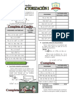 TEMA 3 ALGEBRA NIVEL AVANZADO Factorización I