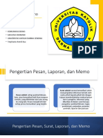 Bab 4 Penulisan Surat, Laporan, Dan Memo