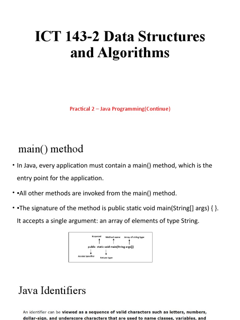 ICT 143-2 Data Structures and Algorithem 2 | PDF