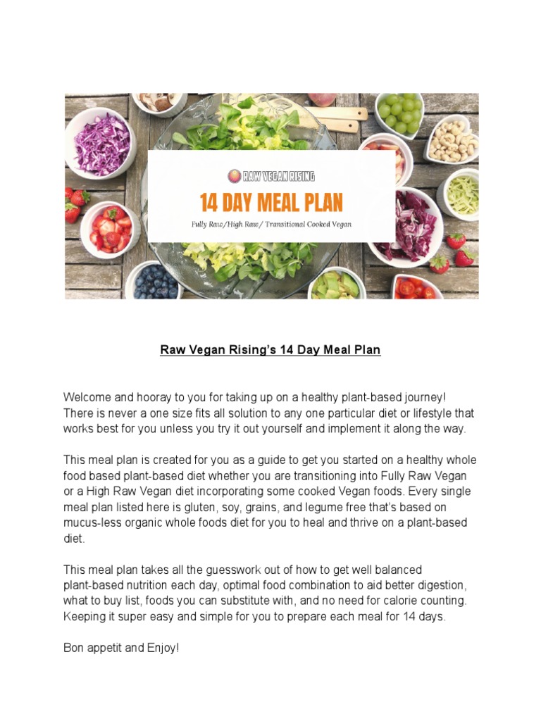Raw Vegan Rising Protocol | PDF