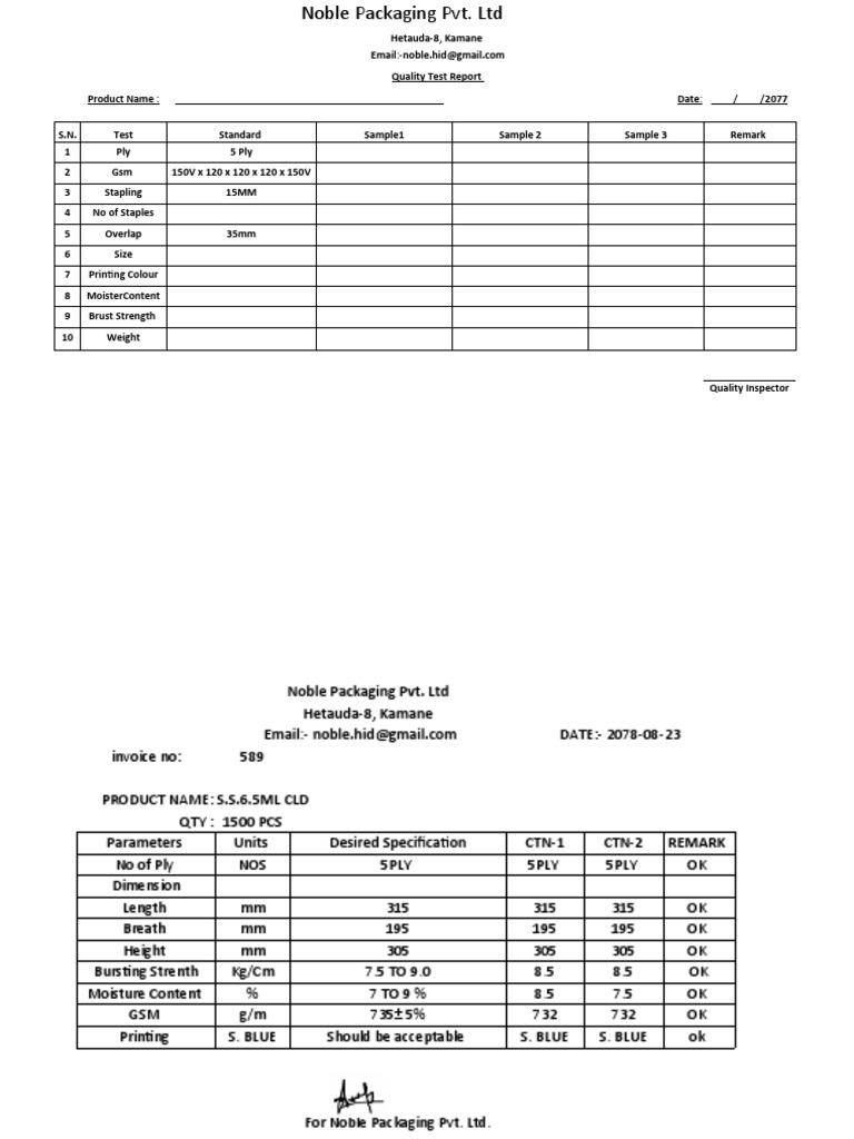 QC Report | PDF | Earth Sciences
