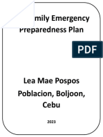 My Family Emergency Preparedness Plan