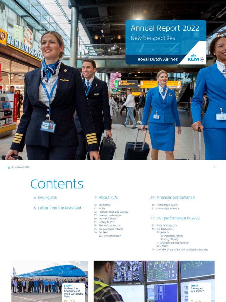 Cfreport KLM Annual Report 2022 Download Free PDF Sustainability