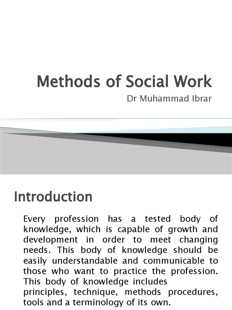 Six Methods of Social Work Explained | PDF | Social Work | Psychology