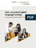 Linguaskill Brochure For Employers